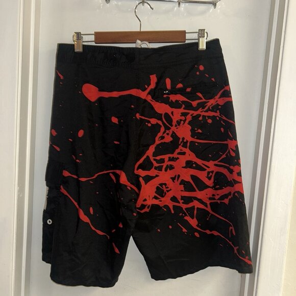 Walking Dead Amc Blood Splatter Walkers Board Shorts Swim Suit Trunks Size Large - Picture 5 of 7